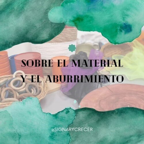 Sobre Materiales y el aburrimiento